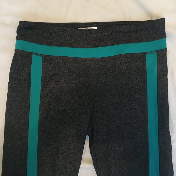 Forever 21 Youth Large Leggings Athletic Workout Pants Black Stretch Yoga Gym - Picture 5 of 9